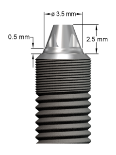Bild för  '20° Uni Abutment 4.5/5.0 - 0.5 mm'