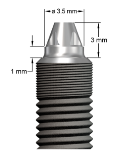 Bild för  '20° Uni Abutment 4.5/5.0 - 1 mm'