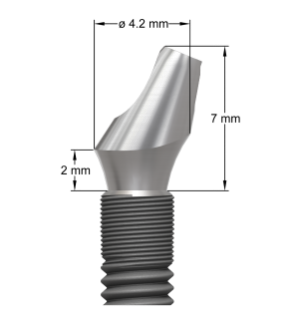 Bild för  'Angled Abutment EV 3.6 20° - 2 mm'
