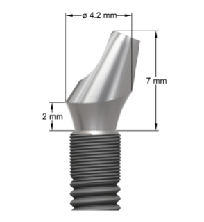Bild för  'Angled Abutment EV 3.6 20° - 2 mm,  non-index'