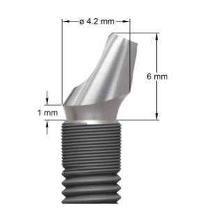 Bild för  'Angled Abutment EV 4.2 20° - 1 mm'