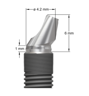 Bild för  'Angled Abutment EV 4.8 20° - 1 mm,  non-index'