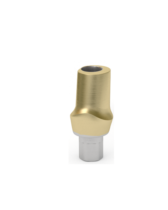 Atlantis Conus Abutment – custom, gold-shaded titanium