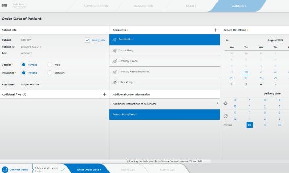 Connect SW upload patient data