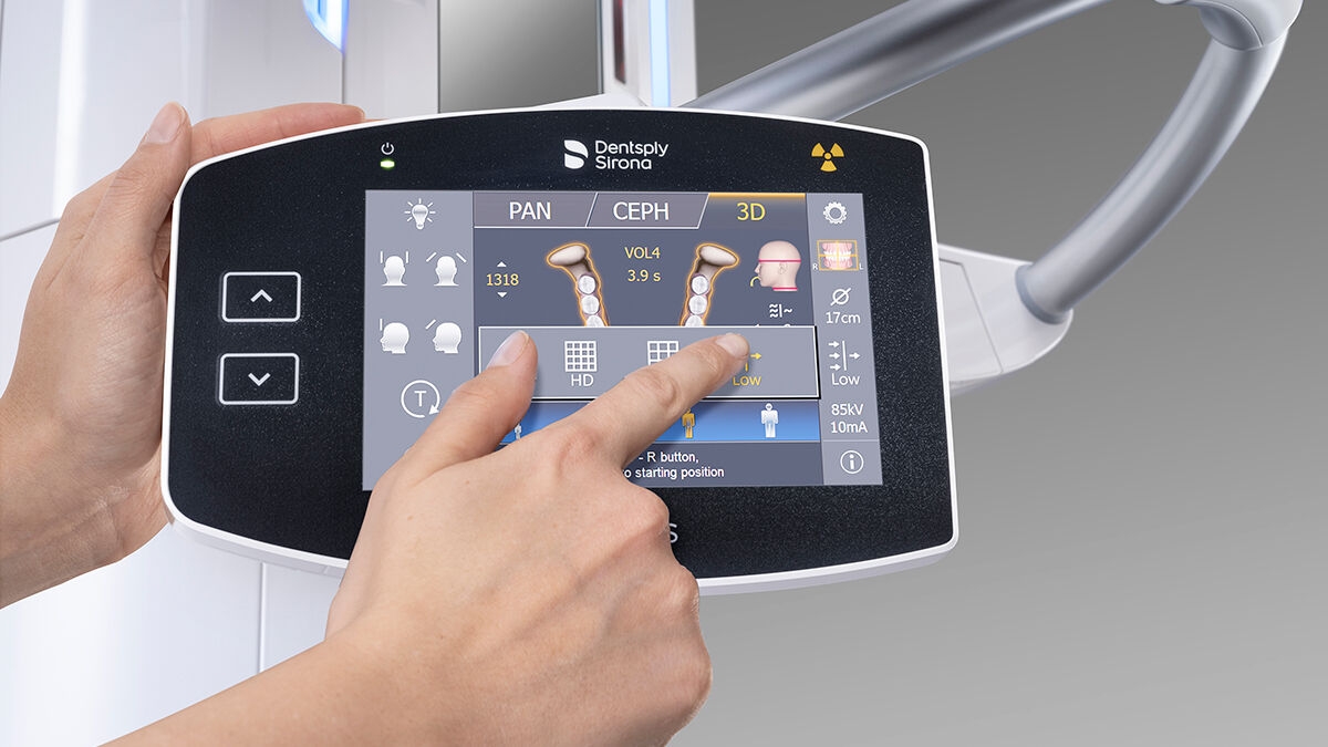 Finger pointing on low dose mode on a Pad