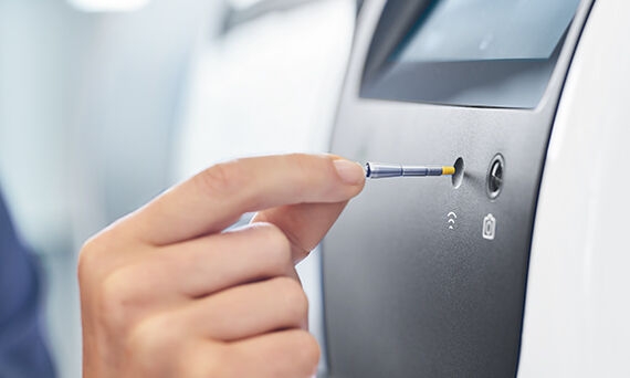 CEREC Primemill, RFID reader for burs