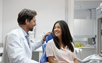 Dentist and patient