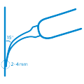 Aanpassen actieve tip 0-15 graden pictogram