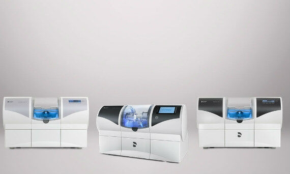 3 CEREC milling units